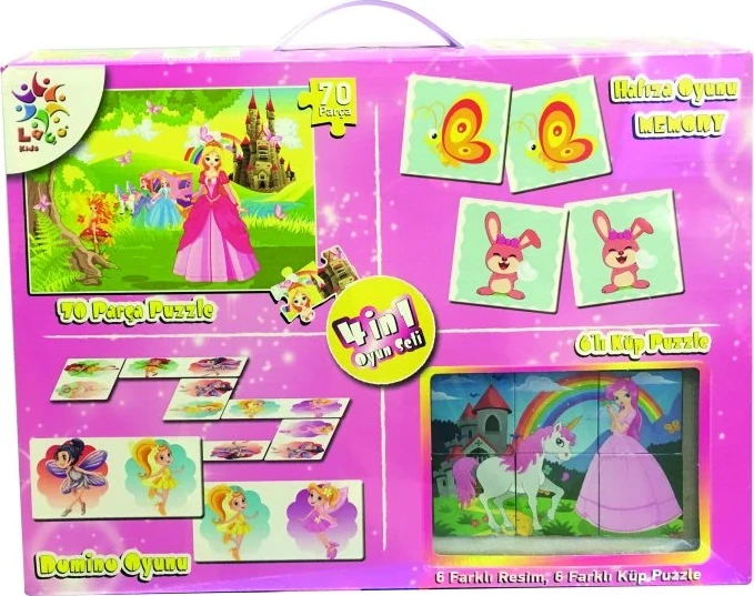 Laço Kids 4 İn 1 Oyun Seti Pembe