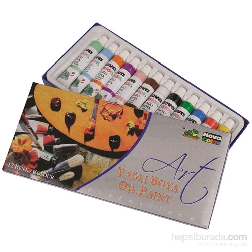 Nova Color Nc-252 Yağlı Boya 12 Renk Tüp Takım 18 cc