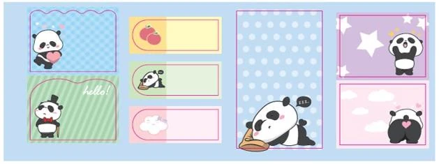 Kraf Yapışkanlı Not Kağıdı Seti Desenli 2215