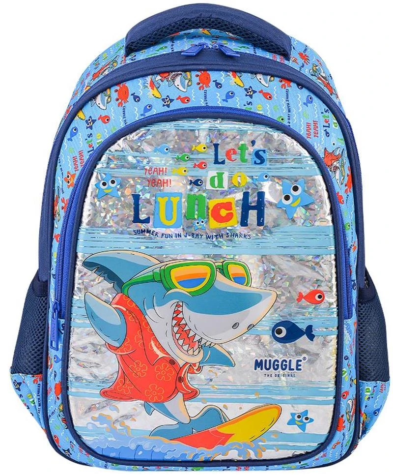 Muggle Okul Çantası Muggle Cute Shark Mavi Mu-0044