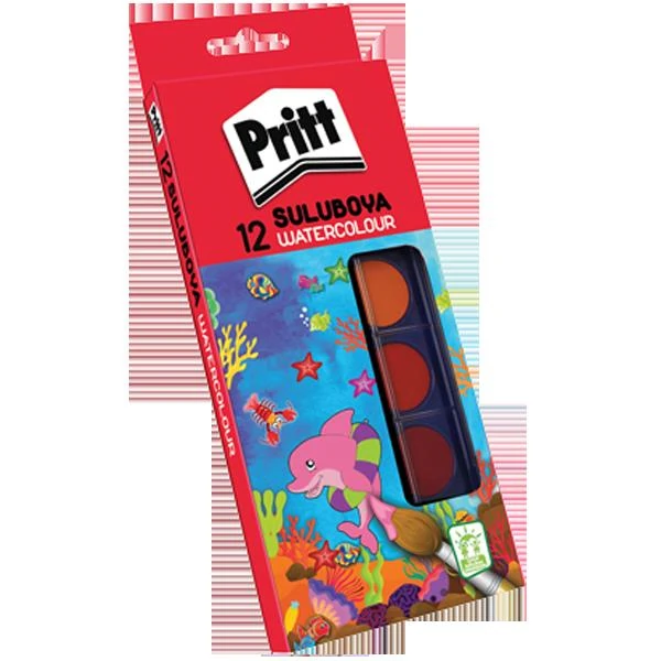 Pritt 1047948 12Renk Suluboya Büyük 12*72