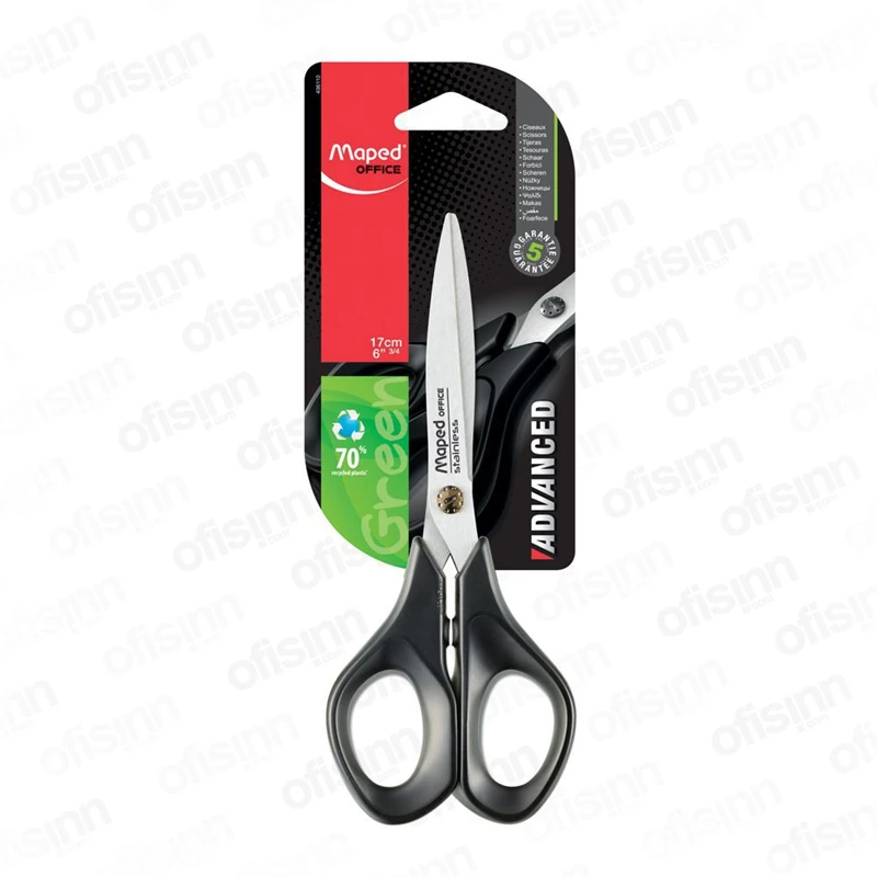 Maped 496110 Advenced Green 17Cm Asimetrik Makas