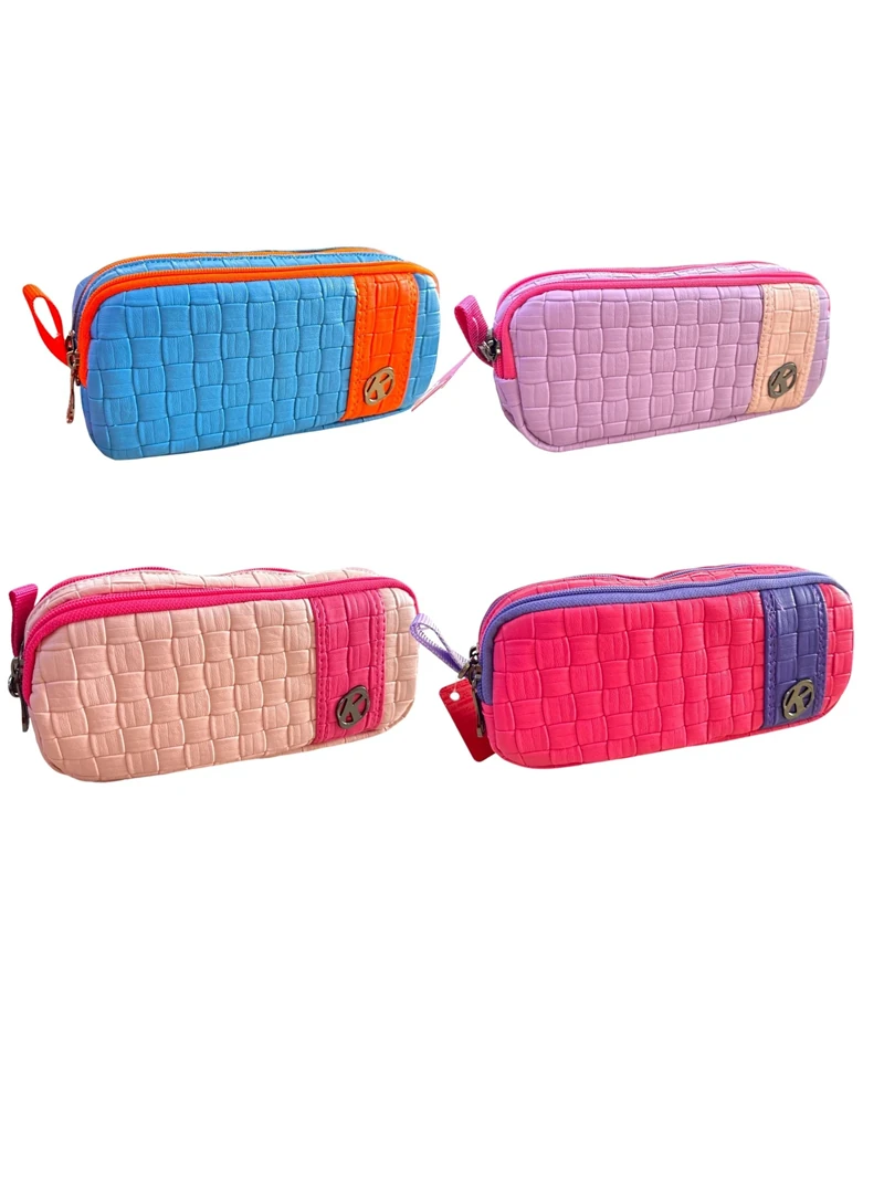 Kalemlig Kl24-14 Piazza Double Çift Bölmeli Suni Deri Kalem Çantası