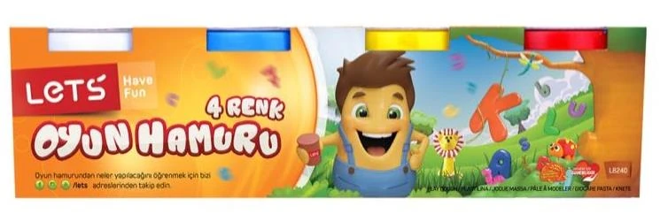 Lets Oyun Hamuru 4 Renk Kucuk Boy L8240
