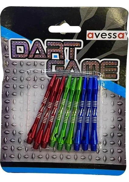 Avessa Shaft-20 Renkli Alüminyum Dart Oku Shaftı 9lu