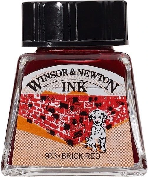 W&N Çizim Mürekkebi Drawıng Ink 14 Ml Brıck Red 040 Wn-1005040