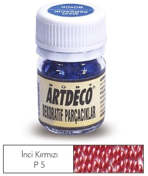 Artdeco Dekopaj Parçacık 25 Ml İnci Kırmızı Y-029A-P5