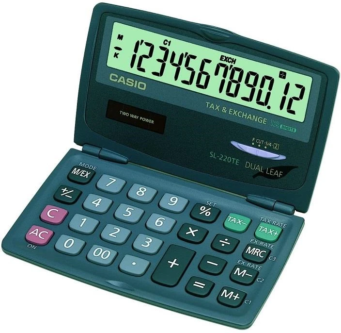 Casıo Hesap Makinesi Cep Tipi Sl-220Te 12 Hane