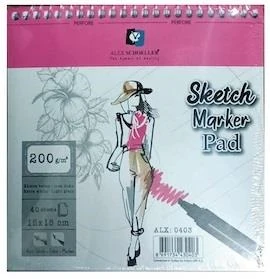 Alex Alx-0403 Spr.Sketch Marker Pad 15*15 200Gr 40Lı