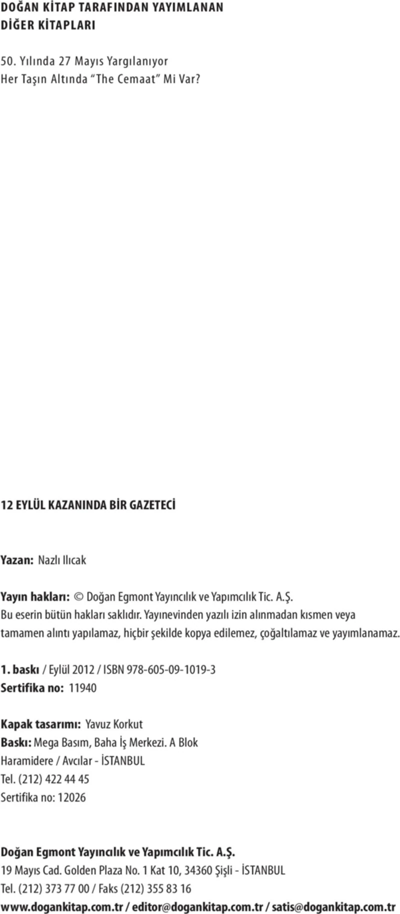12 Eylül Kazanında Bir Gazeteci - Nazlı Ilıcak