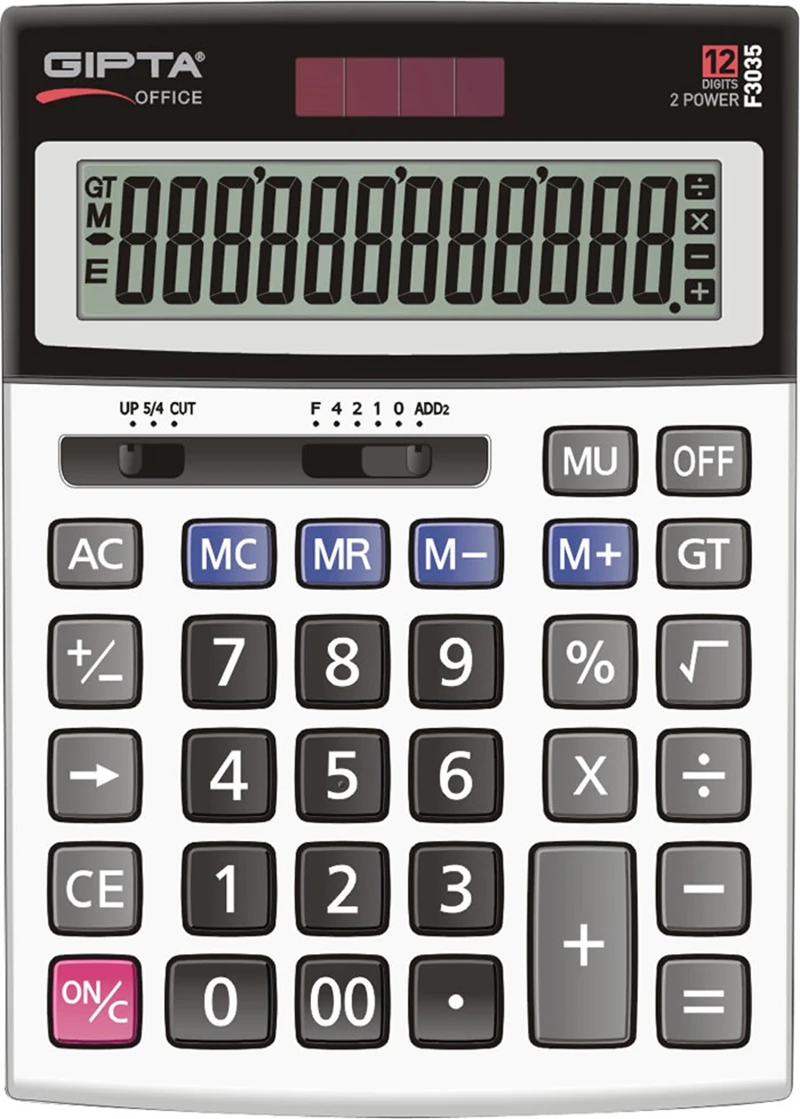 Gıpta F3035 Hesap Makinesi - 12 Hane Masa Tipi