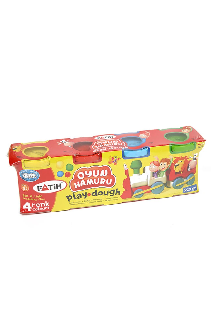 Fatih 50061 Oyun Hamuru 4 Renk (4*130=520Gr)