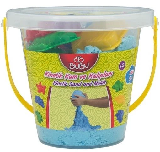 Bu-Bu Kinetik Kum Kova 500 Gr. Mavi Bubu-Ku0020