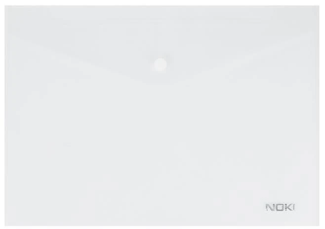 Noki 3103-200 Çıtçıtlı Evrak Zarfı A3 Şeffaf