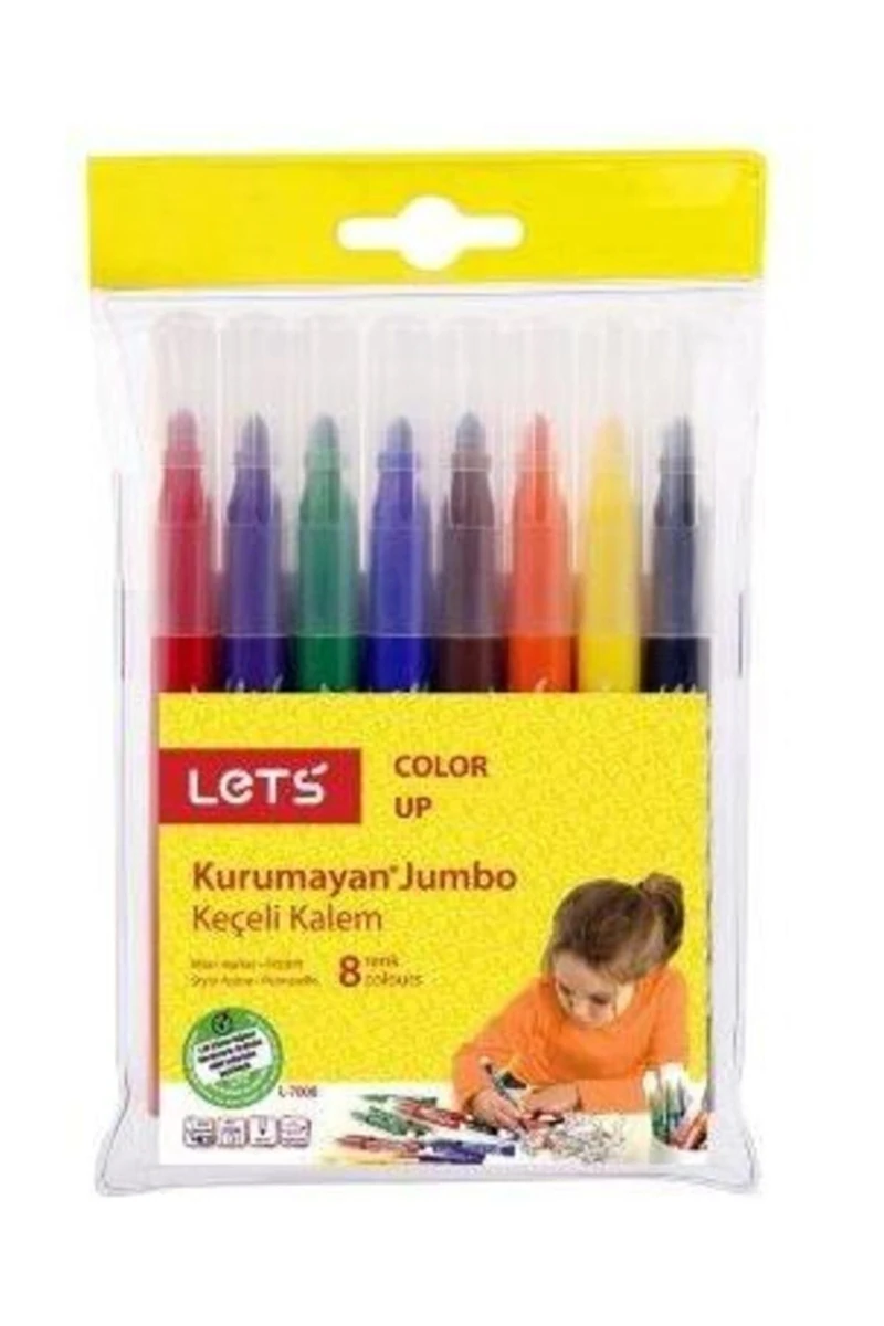 Lets L-7008 Keçeli Boya Kalemi 8 Renk