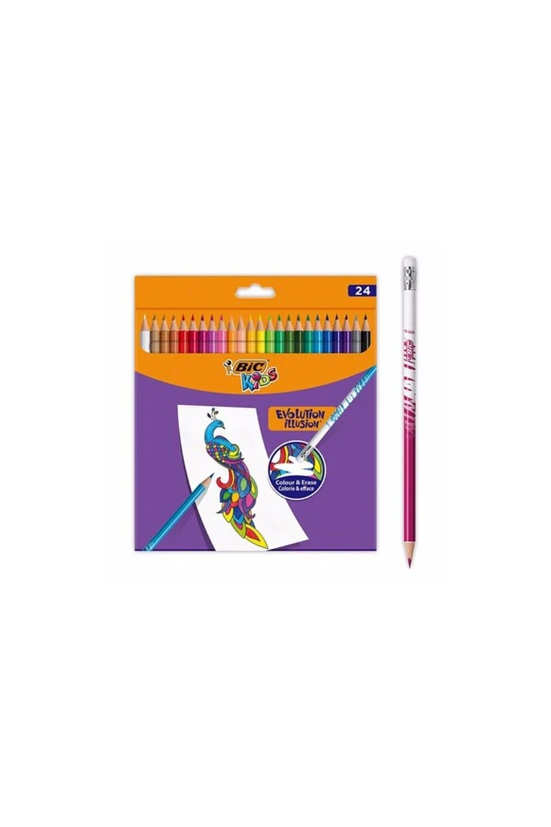 Bic 987869 Evo Silinebilir Kuru Boya 24Lü