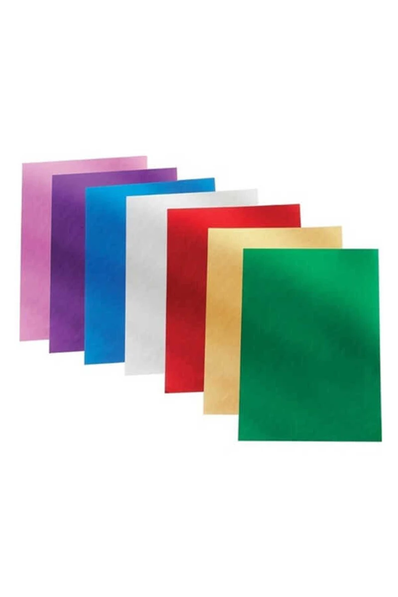 Puti Metalik Fon Kartonu 25X35 Cm 10 Lu Karışık