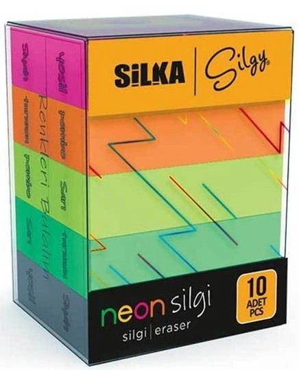 Silka Silgi Corner Neon 5 Renk 10 Lu - 30 Adet Art.14
