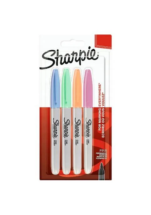 Sharpie 2065402 Fine Permanent Markör Pastel R.4Lü