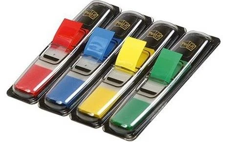 Post-It İşaret Bandı 4 Renk+35 Siyah Dıspancer 683-4