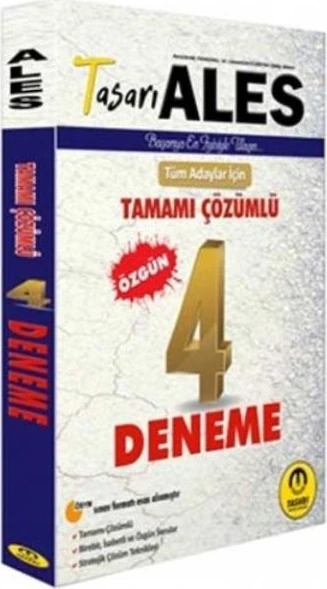 Tasarı ALES Tamamı Çözümlü Özgün 4 Deneme