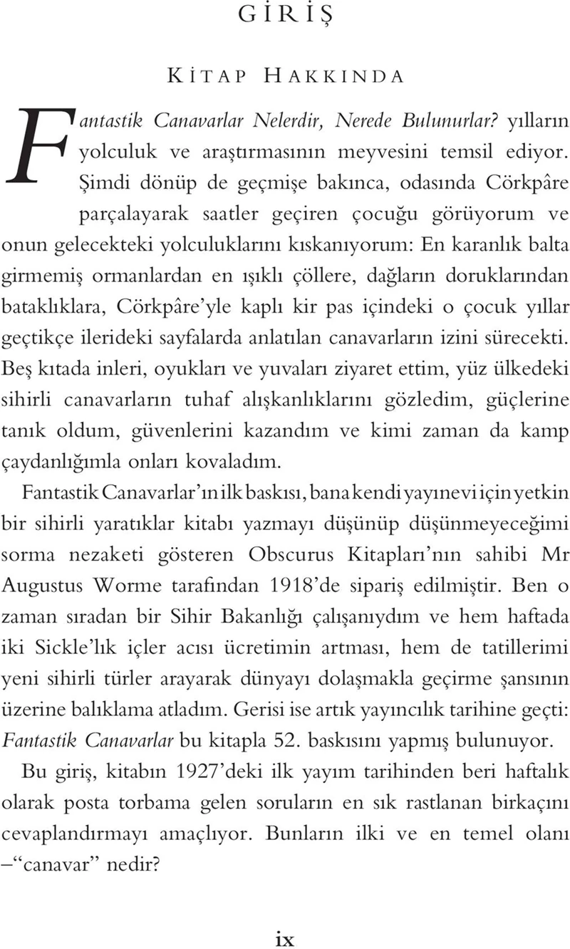 Fantastik Canavarlar Nelerdir, Nerede Bulunurlar? (Resimli) - J. K. Rowling