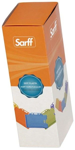 Sarff 15323011 Beyaz Sert Kart Kabı Yatay
