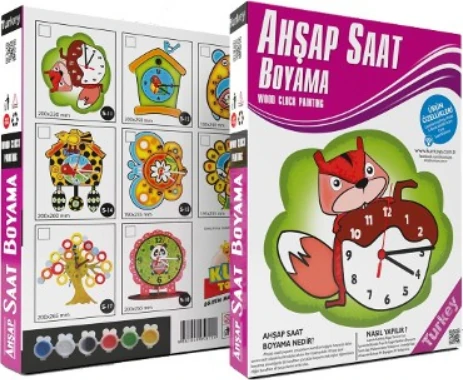 Kumtoys Ahşap Saat Boyama
