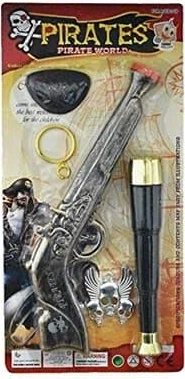 Bircan Korsan Seti Kartela - Korsan Dürbünü, Tabancası ve Aksesuarları