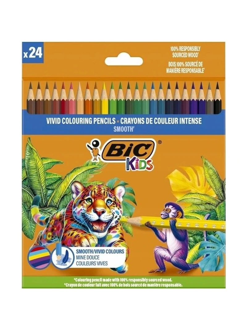 Bic Smooth' Kuruboya Kalemi 24 Lü Tam Boy 525787