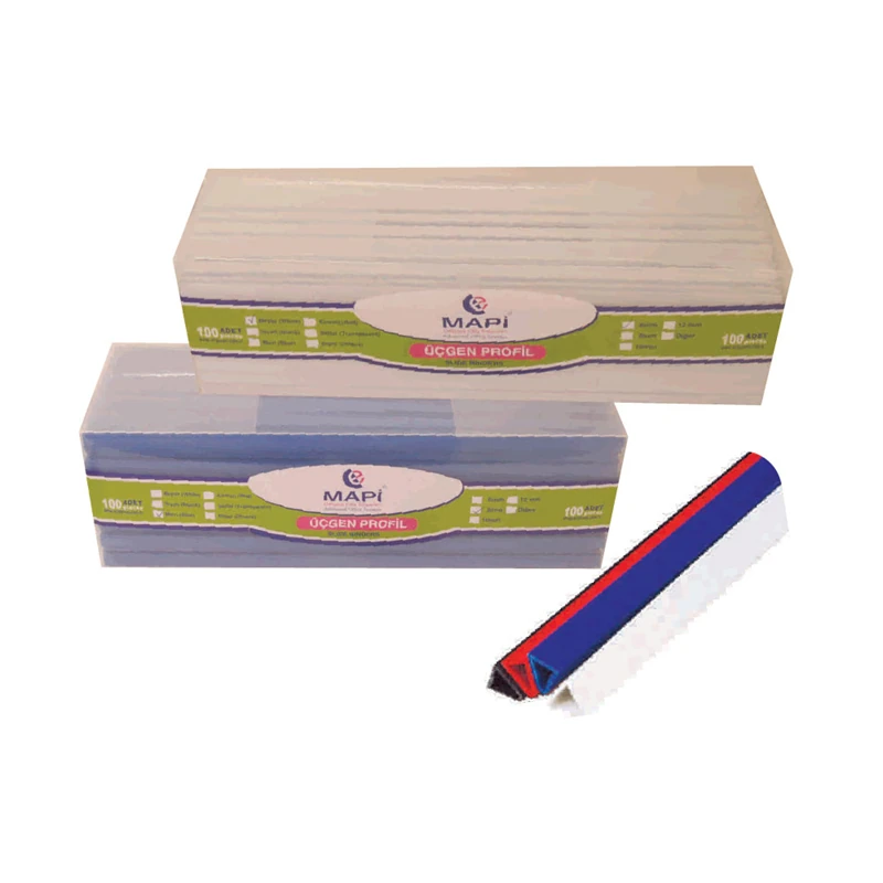 Mapi 2140603 Üçgen Profil 6Mm 100Lü Kırmızı