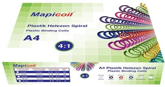 Mapicoil 2350604 Helezon Spiral 6Mm 200Lü Şeffaf
