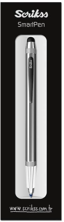 Scrıkss Tükenmez Smart Pen Mat Gri