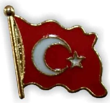 Buket Rozet Mineli Türk Bayrağı Büyük Bkt-605