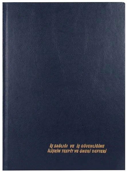 Özkan G2289 İş Sağlığı Ve İş Güvenliği Tespit Ve Öneri Defteri Numaralı