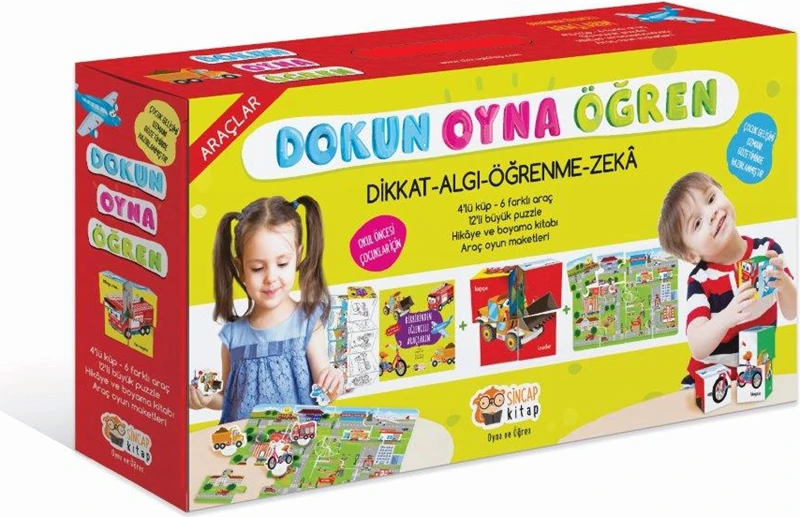 Dokun Oyna Öğren Seti: Araçlar (Dikkat - Algı - Öğrenme - Zeka)