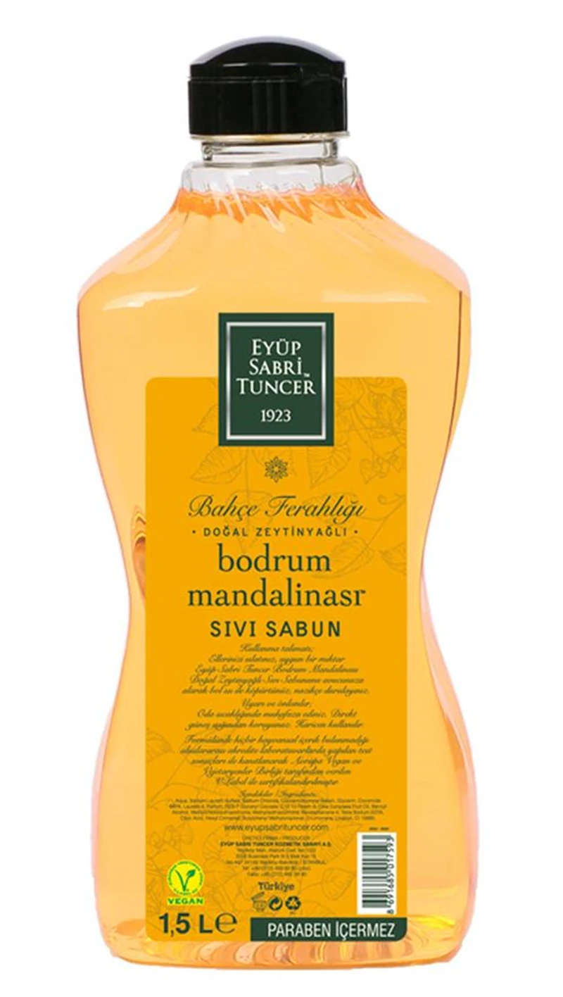 Eyüp Sabri Tuncer 1,5lt Ayvalık Zeytin Çiçeği Sıvı Sabun Doğal Zeytinyağlı