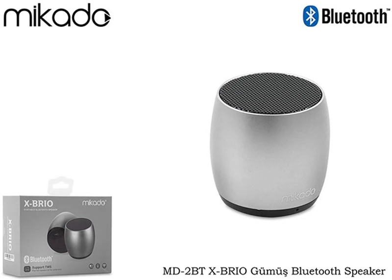 Mikado MD-2BT X-BRIO Kırmızı Bluetooth Speaker