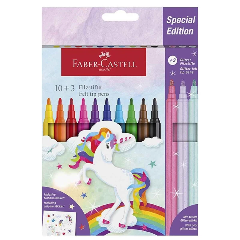 FABER CASTEL KECELI KALEM UNICORN 10+3 554213 *.FABER-24 **