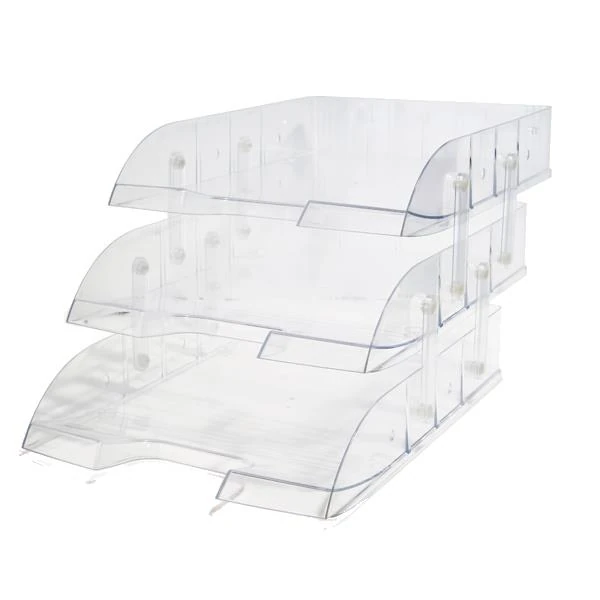 Mas Evrak Rafı Mafsallı 3 Lü Şeffaf 829