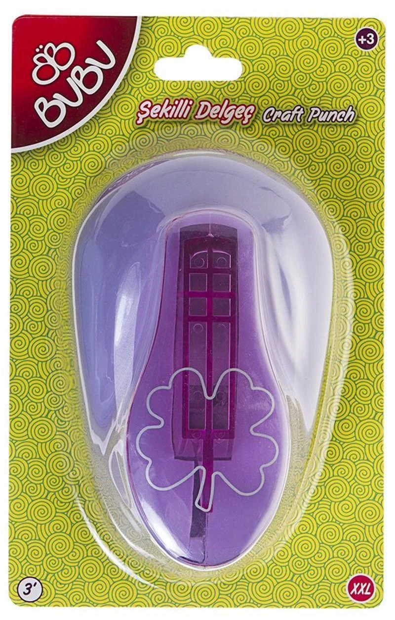 Bu-Bu Delgeç Şekilli Eva Ve Kağıt Yonca 3 De0014