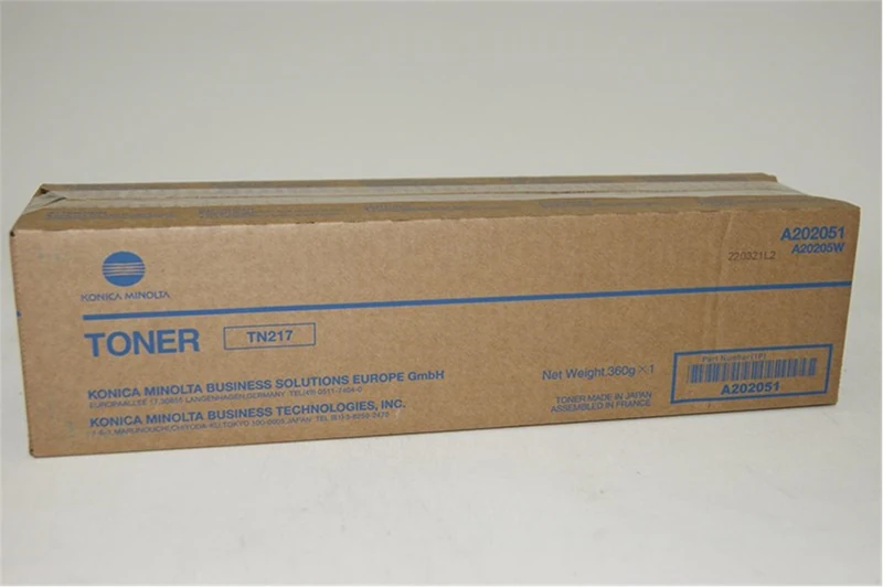 Konica Minolta TN-217 Orjinal Fotokopi Toneri Bizhup 223-283 17.500 Sayfa