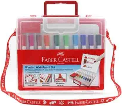 Faber-Castell Çantalı Beyaz Tahta Kalemi 10 Renk