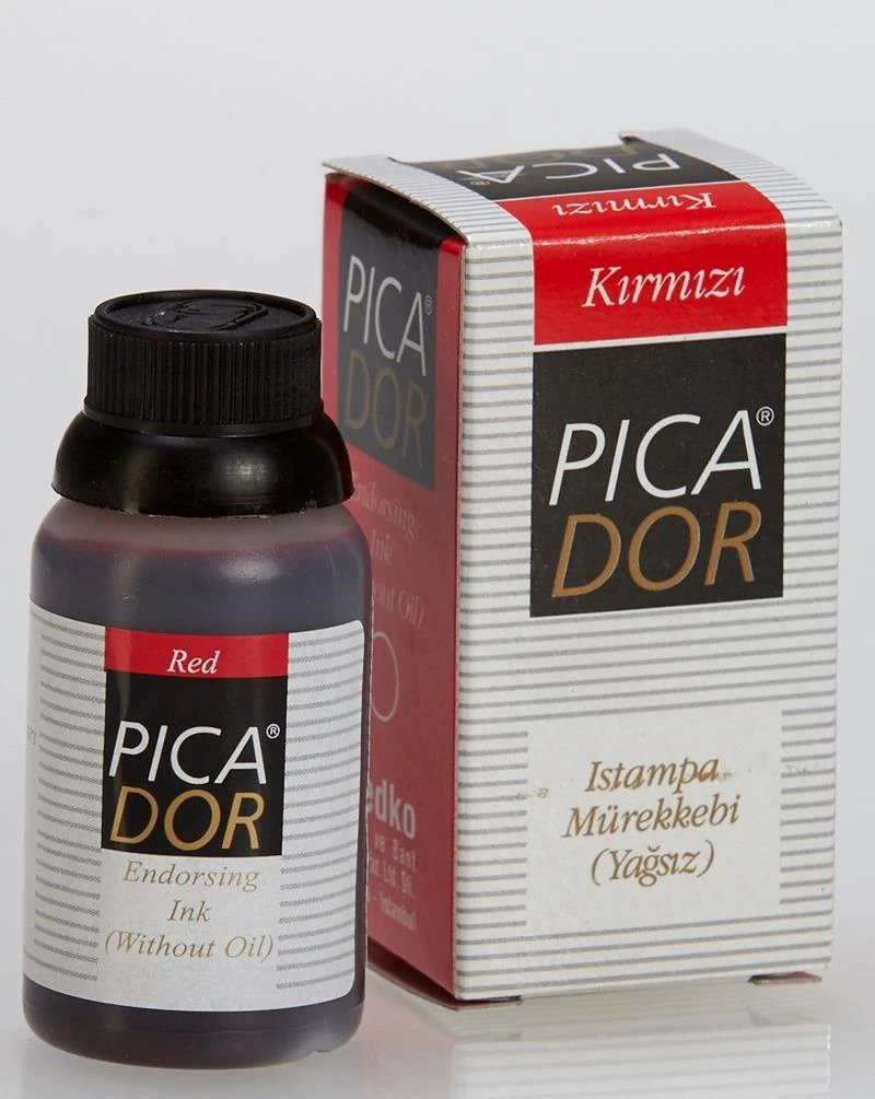 Pıcador Ke003 Istampa Mürekkebi 30Ml Kırmızı