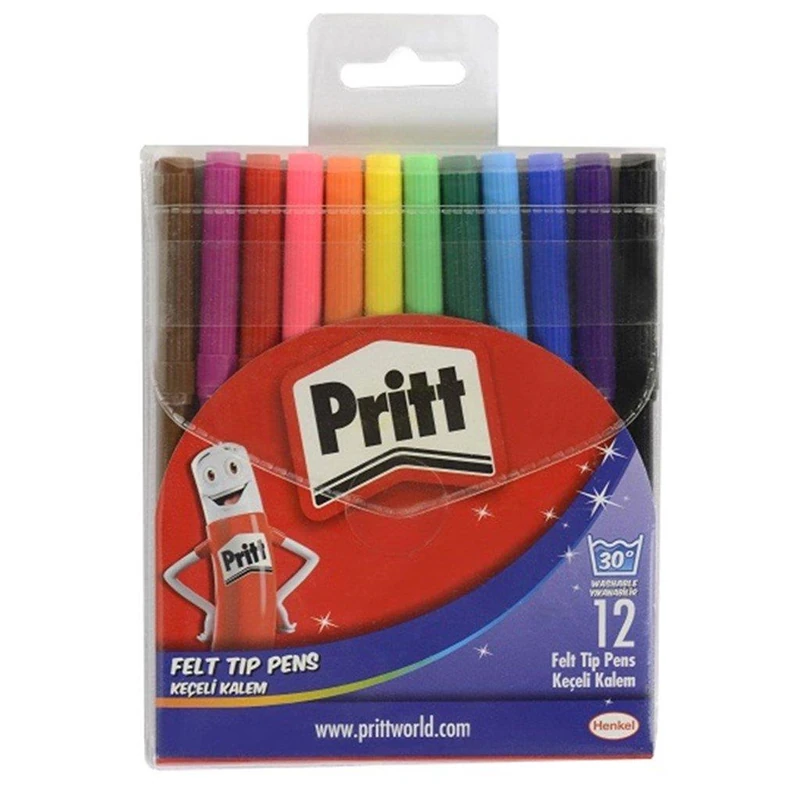 Pritt Keçeli Boya Kalemi 12 Renk 1687976