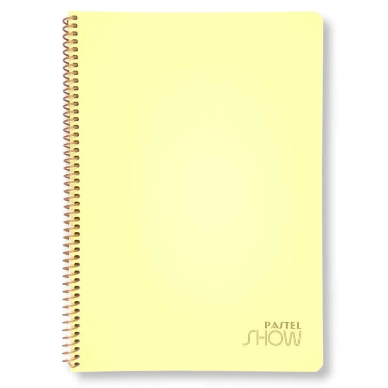 Keskin Free A4 Spiralli Çizgili Pastel Show 200yp Defter