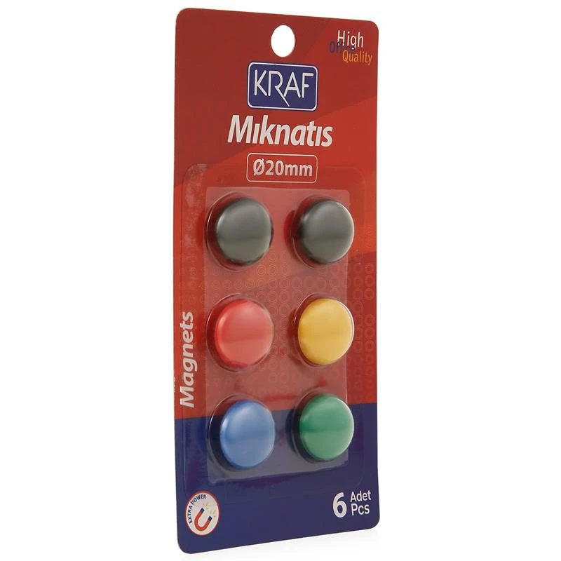 Kraf Mıknatıs Blisterli 20 Mm 6 Lı 502G