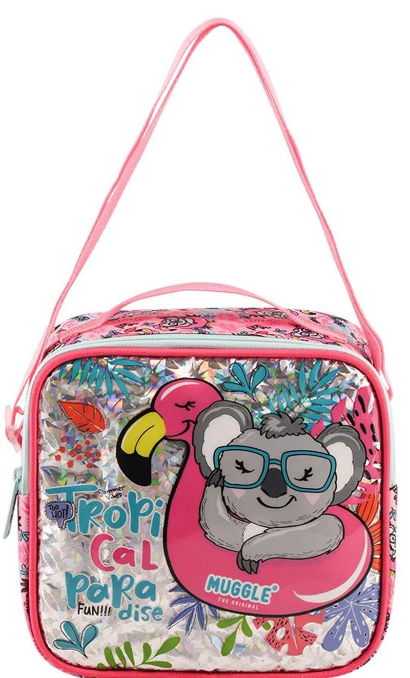 Mikro Beslenme Çantası Muggle Tropikal Pradice Pembe Mu8942