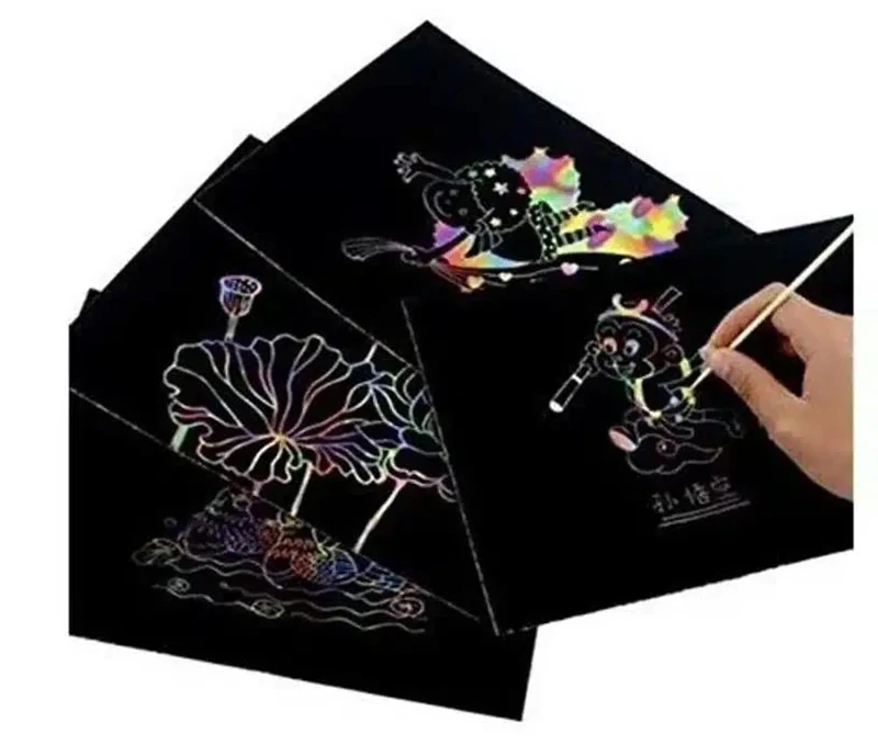 Masis Gökkuşağı Kazıma Kağıdı 270 G. 5'Li Paket Gk-05