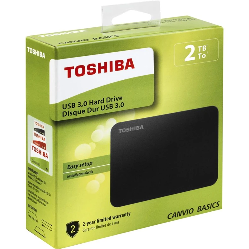 Toshiba 2TB Canvio Basic 2.5" Siyah HDTB420EK3AA Harici Harddisk